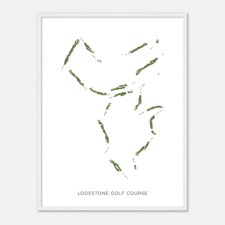 Print of Lodestone Golf Course Modern Map