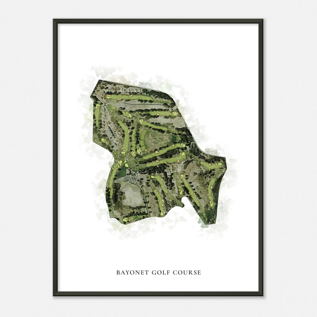 Print of Bayonet Golf Course Classic Map