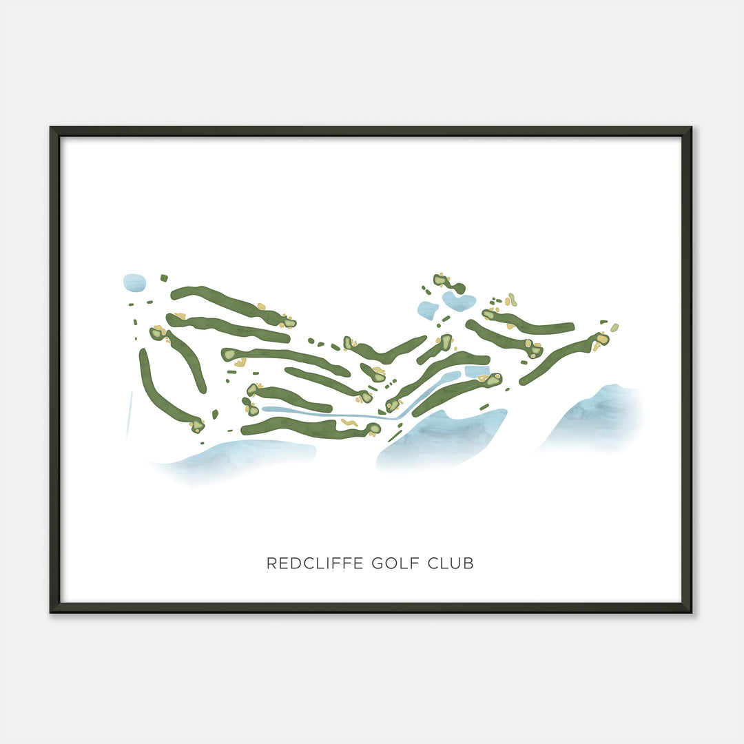Print of Redcliffe Golf Club Modern Map
