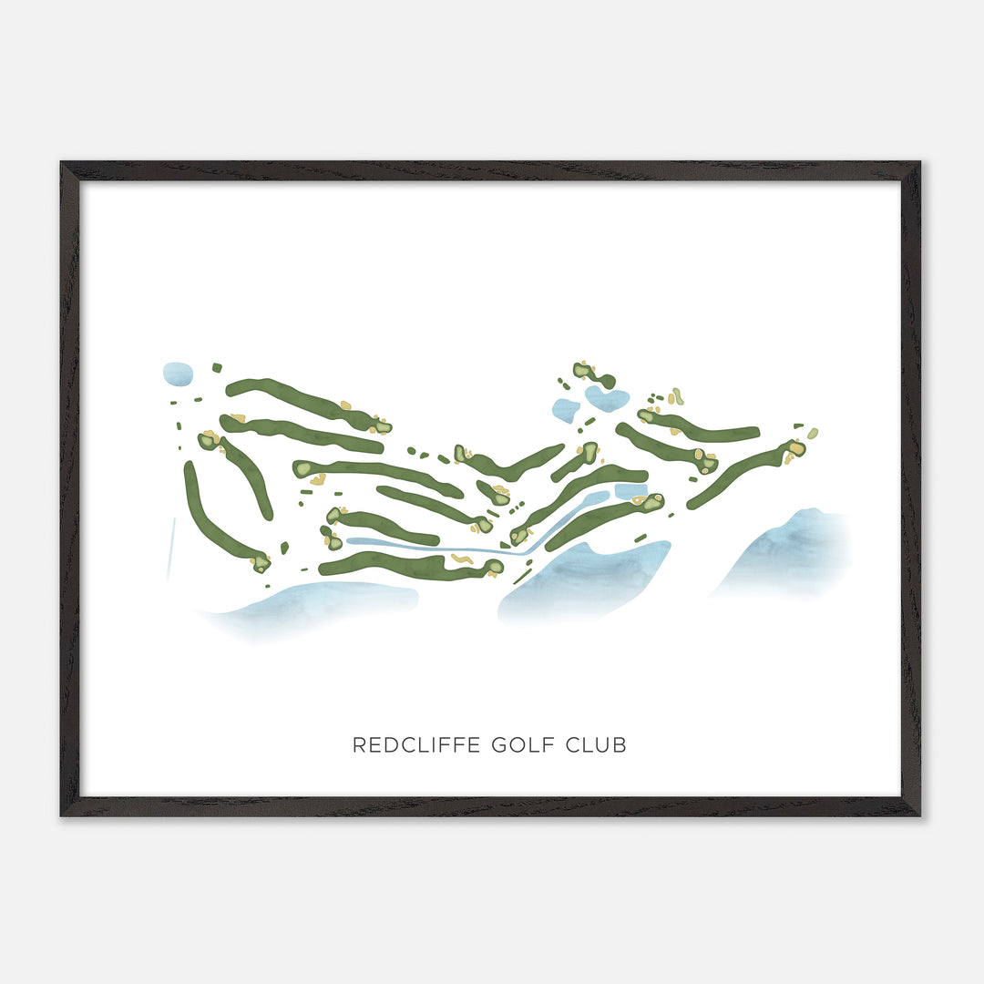 Print of Redcliffe Golf Club Modern Map