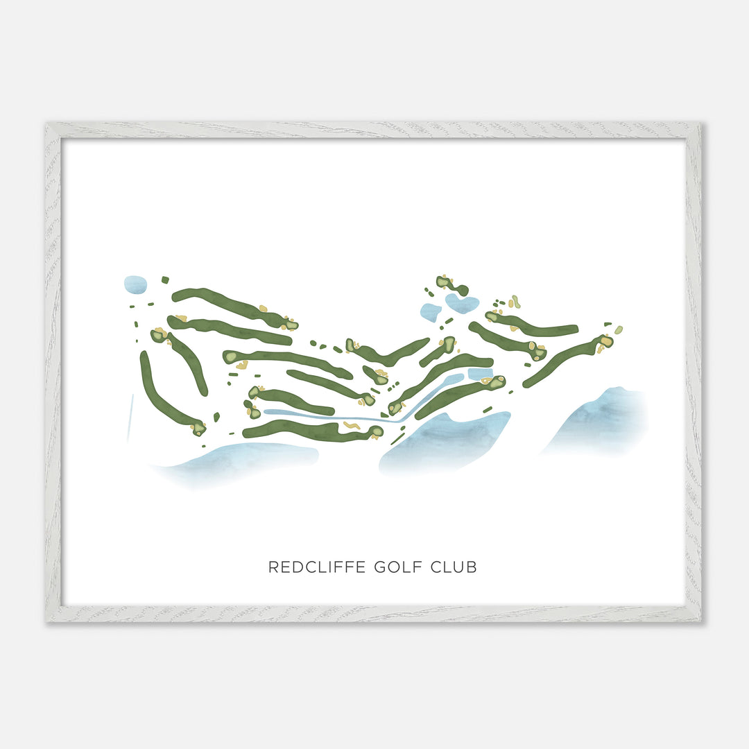Print of Redcliffe Golf Club Modern Map