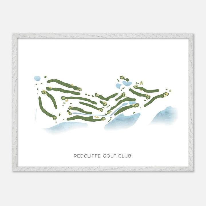 Print of Redcliffe Golf Club Modern Map