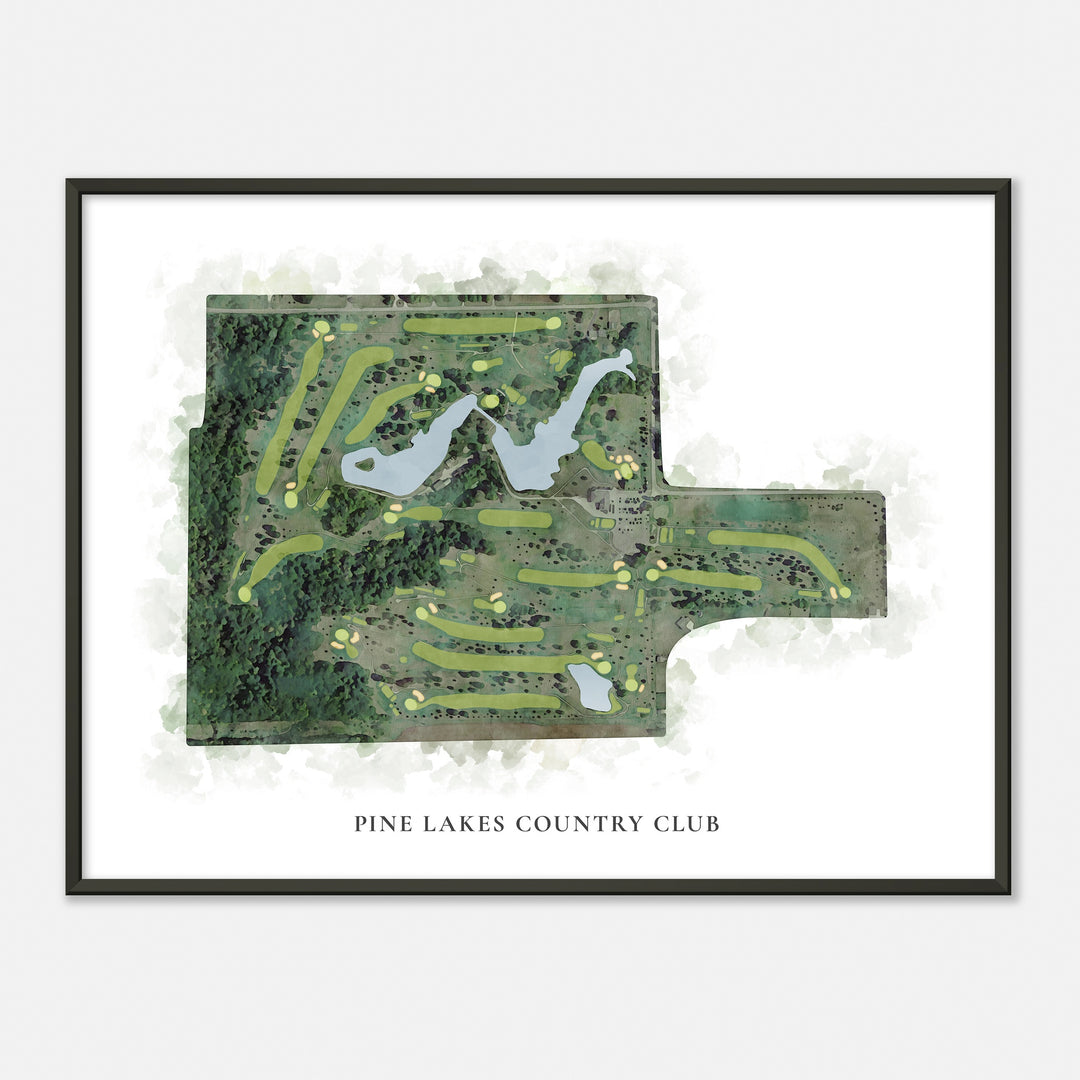 Print of Pine Lakes Country Club Classic Map