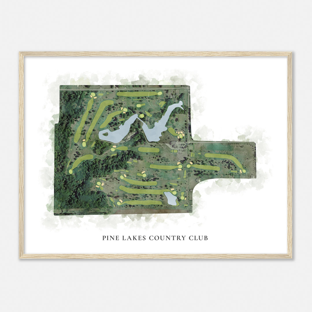 Print of Pine Lakes Country Club Classic Map