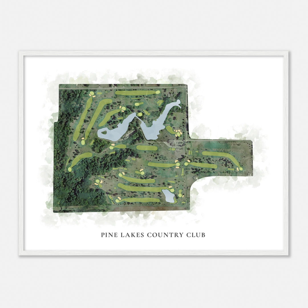 Print of Pine Lakes Country Club Classic Map