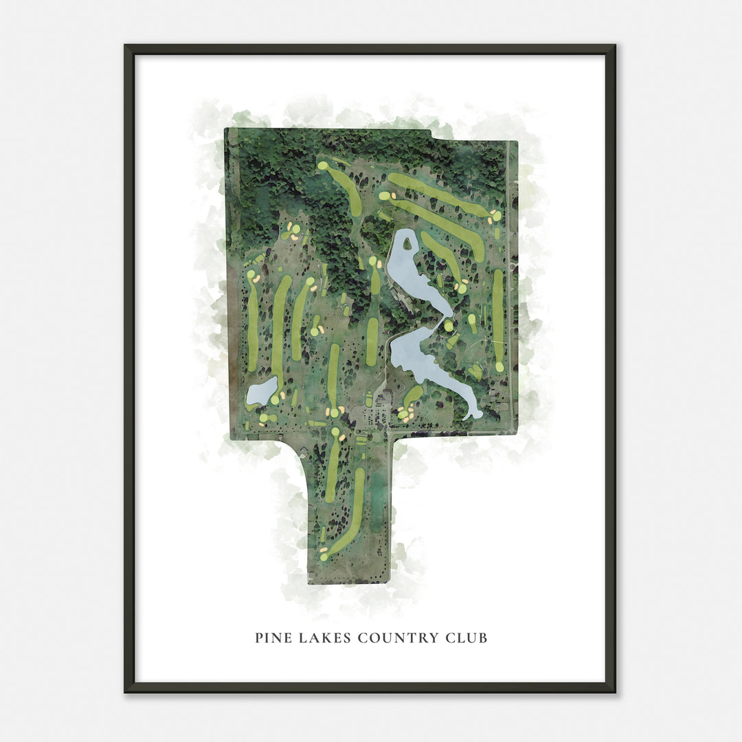 Print of Pine Lakes Country Club Classic Map