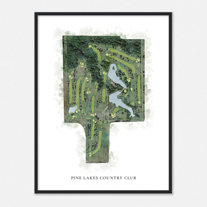 Print of Pine Lakes Country Club Classic Map