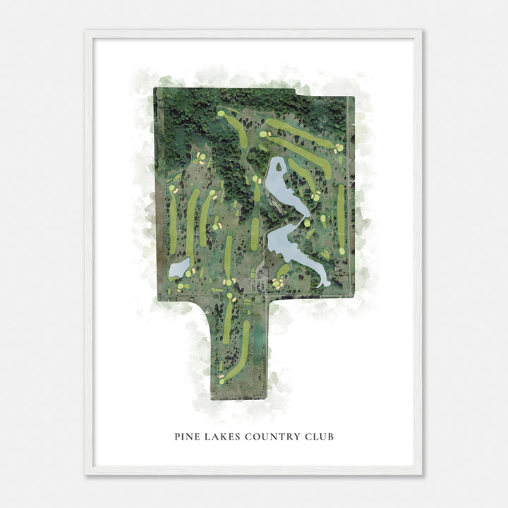 Print of Pine Lakes Country Club Classic Map