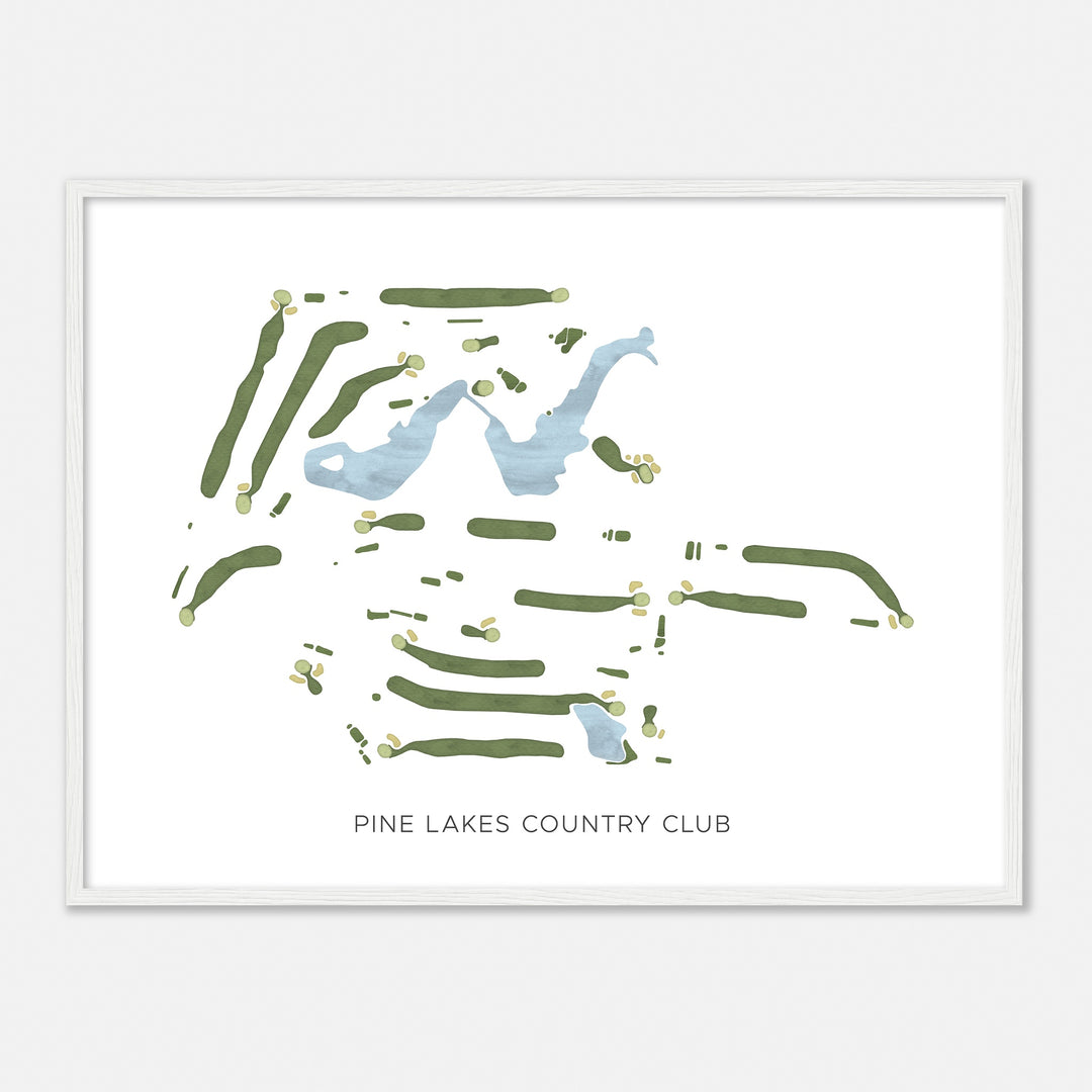 Print of Pine Lakes Country Club Modern Map