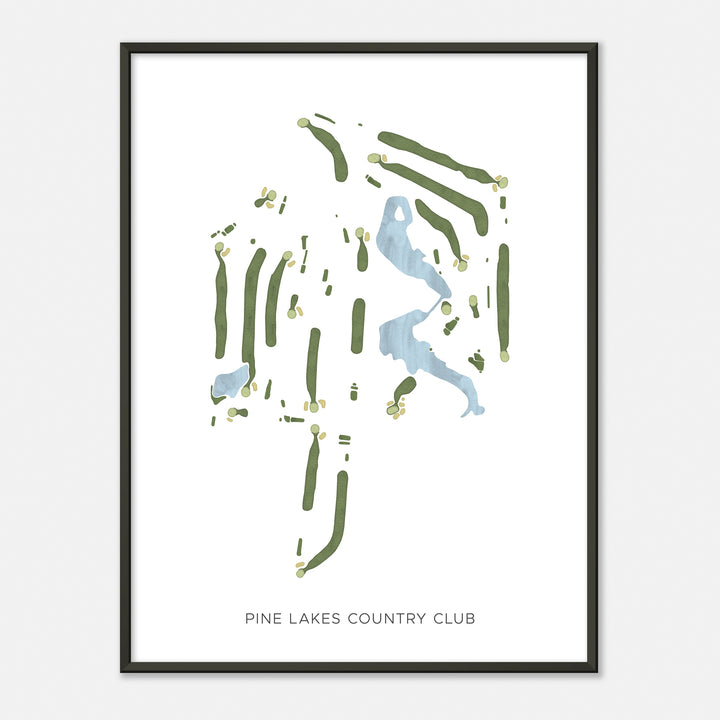 Print of Pine Lakes Country Club Modern Map