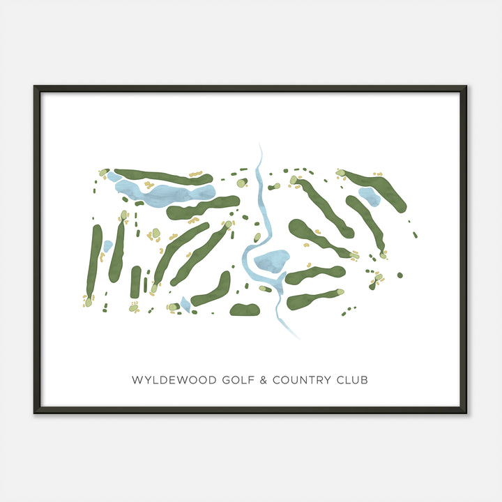 Print of Wyldewood Golf & Country Club Modern Map
