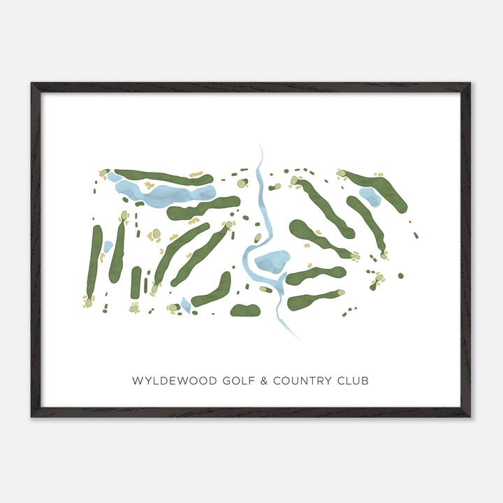 Print of Wyldewood Golf & Country Club Modern Map