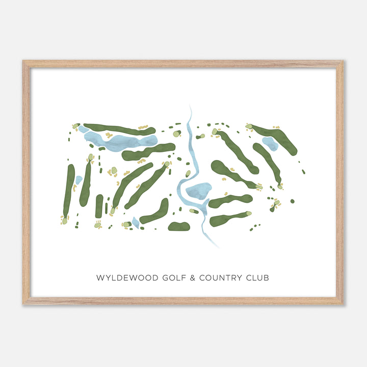 Print of Wyldewood Golf & Country Club Modern Map