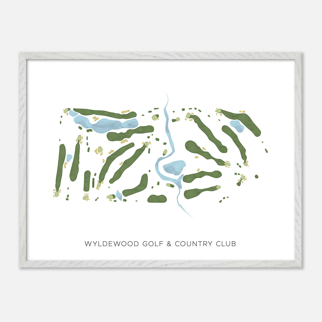 Print of Wyldewood Golf & Country Club Modern Map