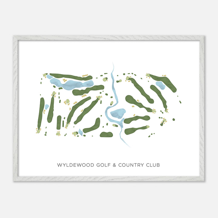 Print of Wyldewood Golf & Country Club Modern Map