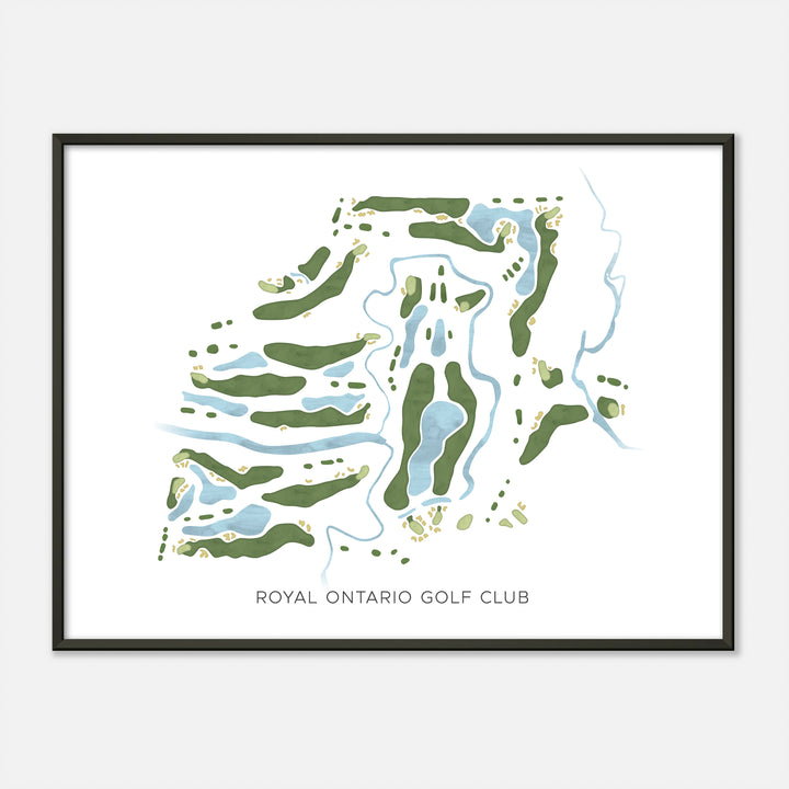 Print of Royal Ontario Golf Club Modern Map
