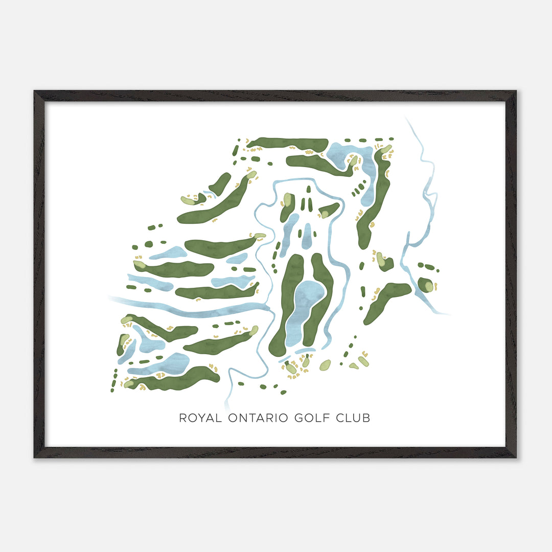 Print of Royal Ontario Golf Club Modern Map