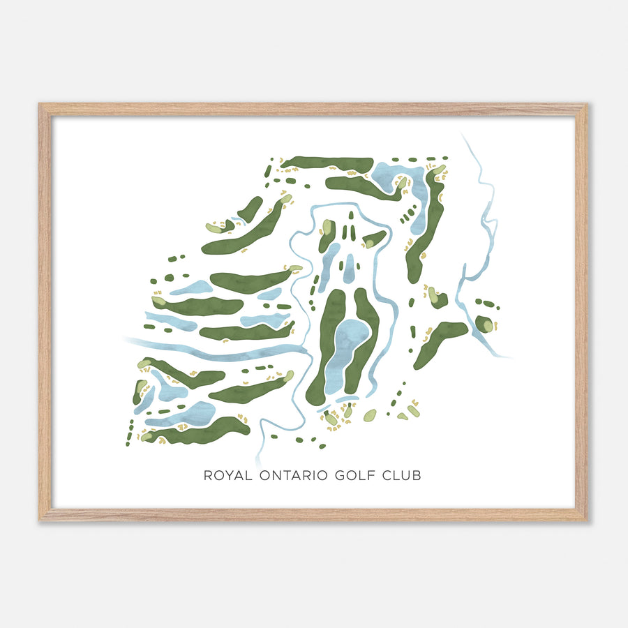 Print of Royal Ontario Golf Club Modern Map