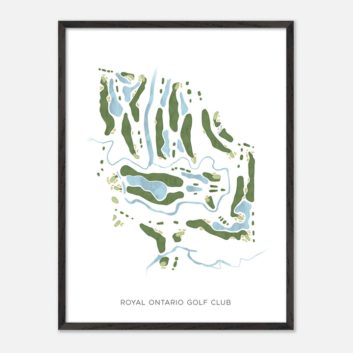 Print of Royal Ontario Golf Club Modern Map