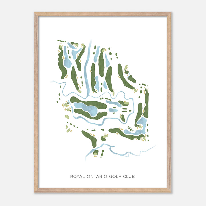 Print of Royal Ontario Golf Club Modern Map