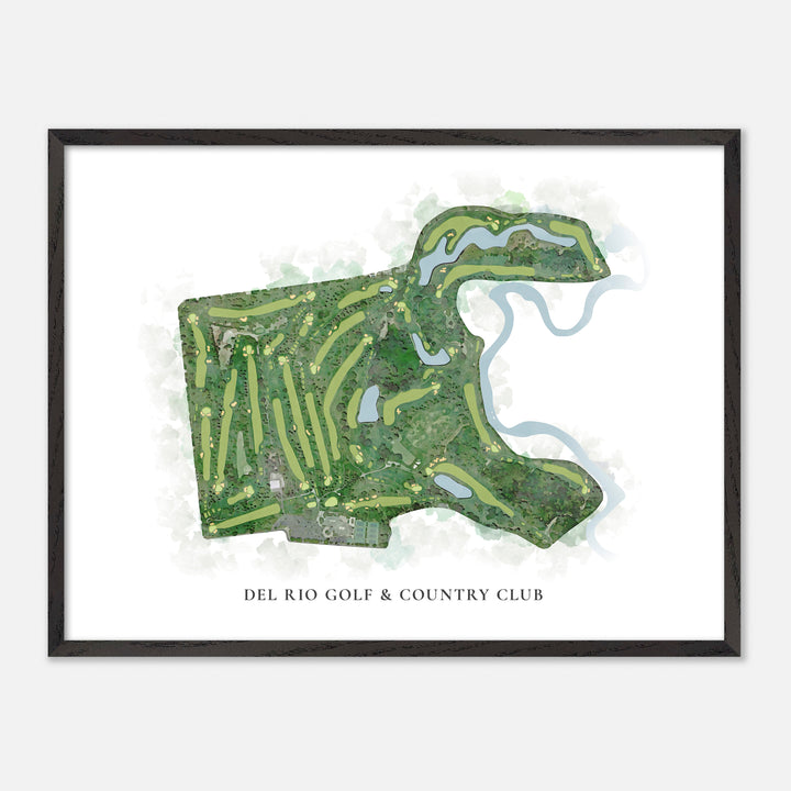 Print of Del Rio Golf &amp; Country Club Classic Map
