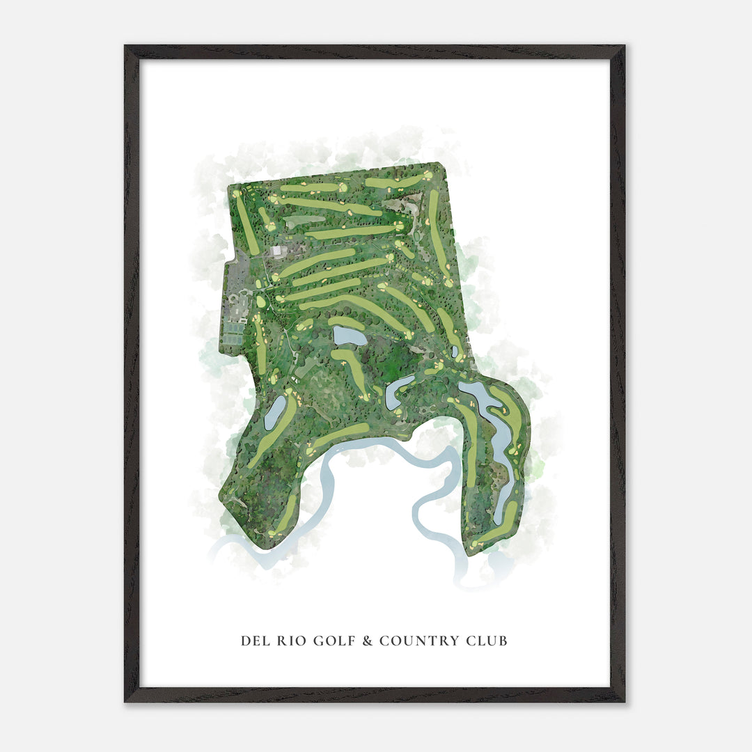 Print of Del Rio Golf &amp; Country Club Classic Map