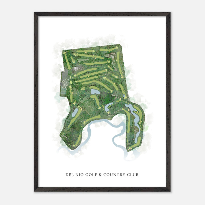 Print of Del Rio Golf &amp; Country Club Classic Map
