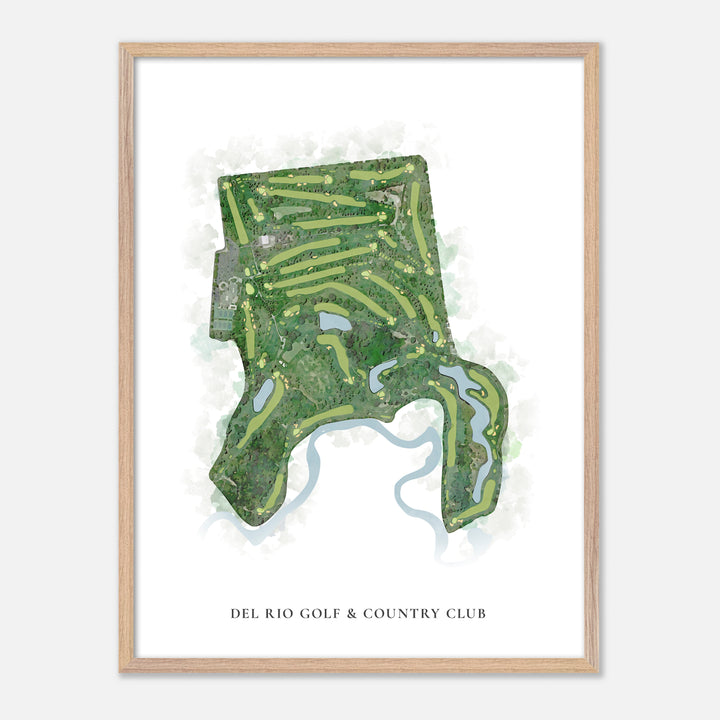 Print of Del Rio Golf &amp; Country Club Classic Map