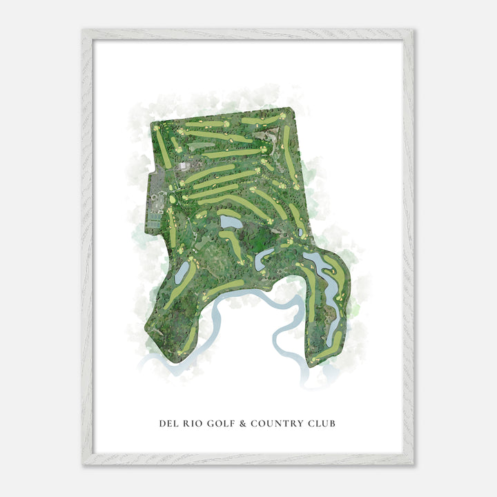 Print of Del Rio Golf &amp; Country Club Classic Map