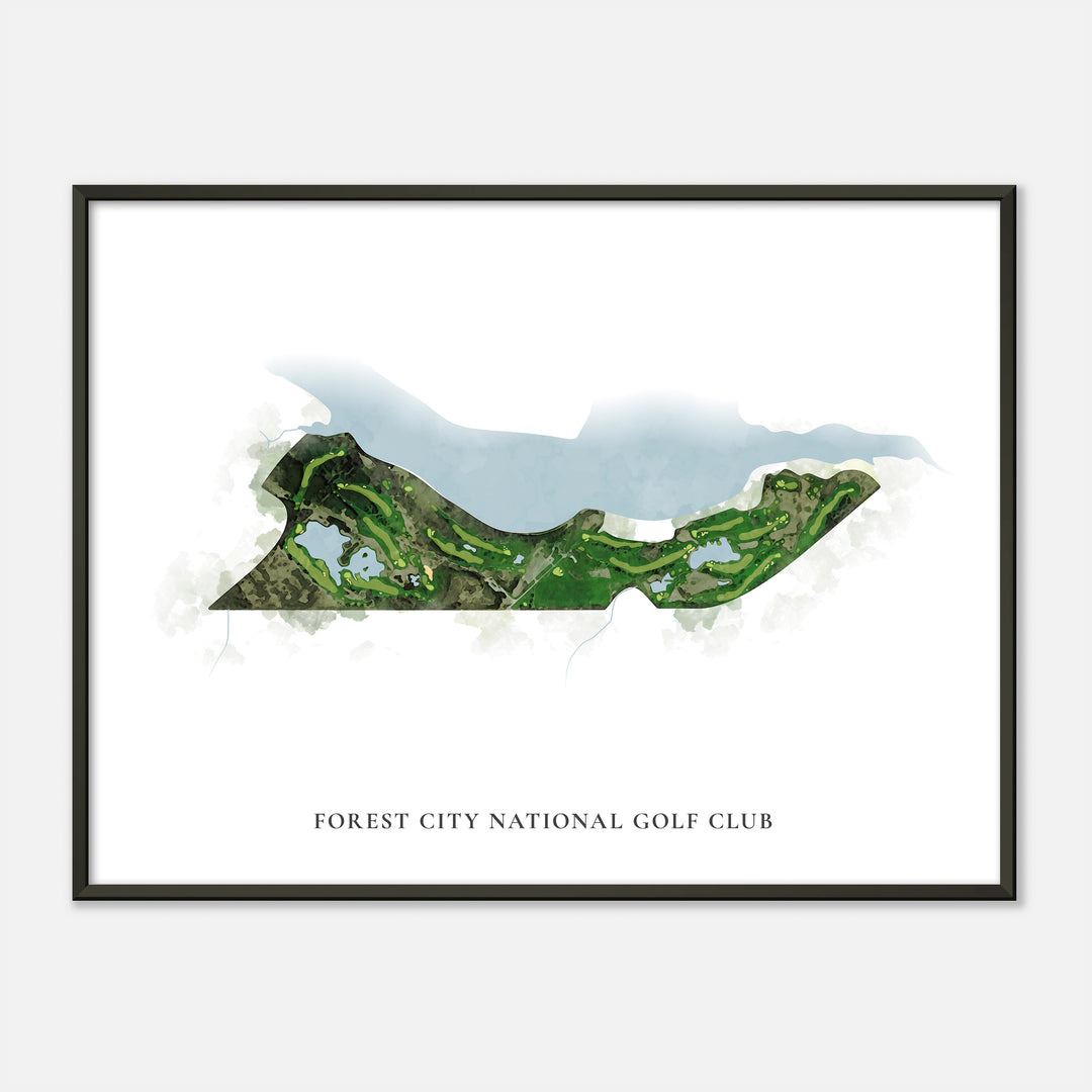 Print of Forest City National Golf Club Classic Map