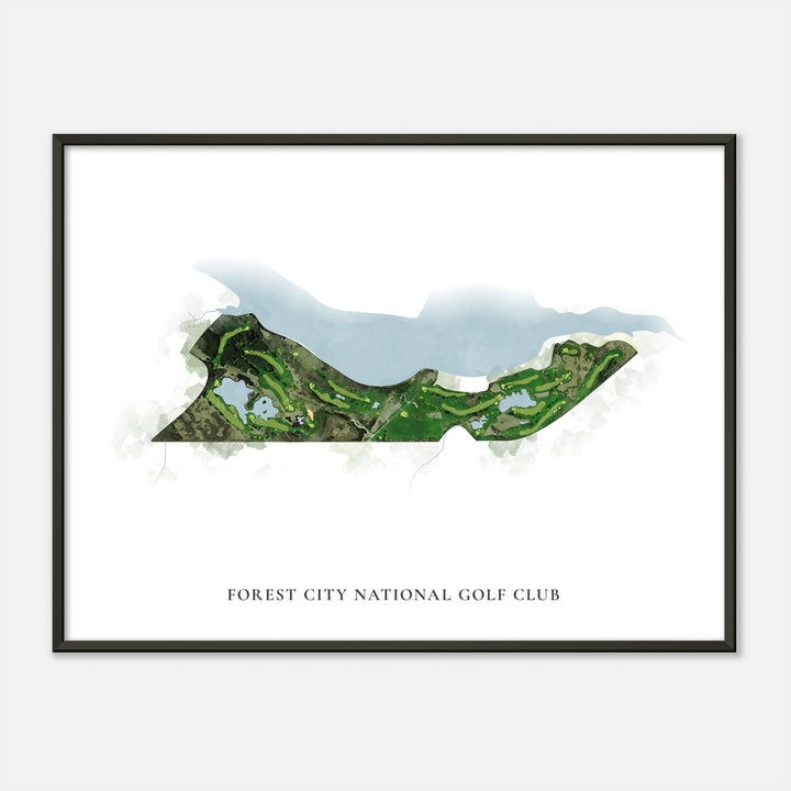 Print of Forest City National Golf Club Classic Map
