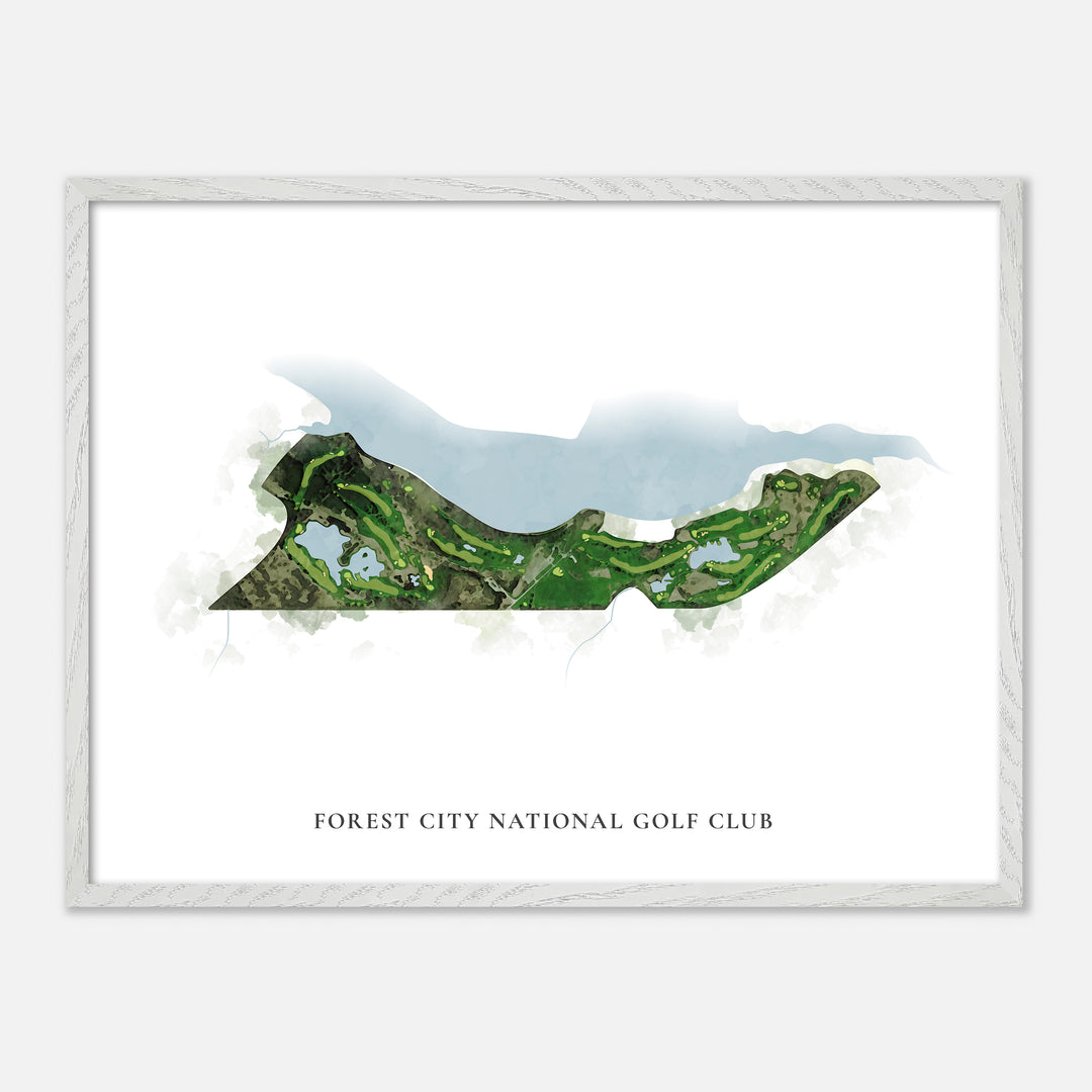 Print of Forest City National Golf Club Classic Map
