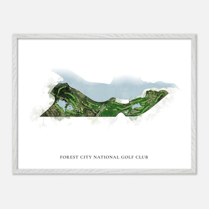 Print of Forest City National Golf Club Classic Map