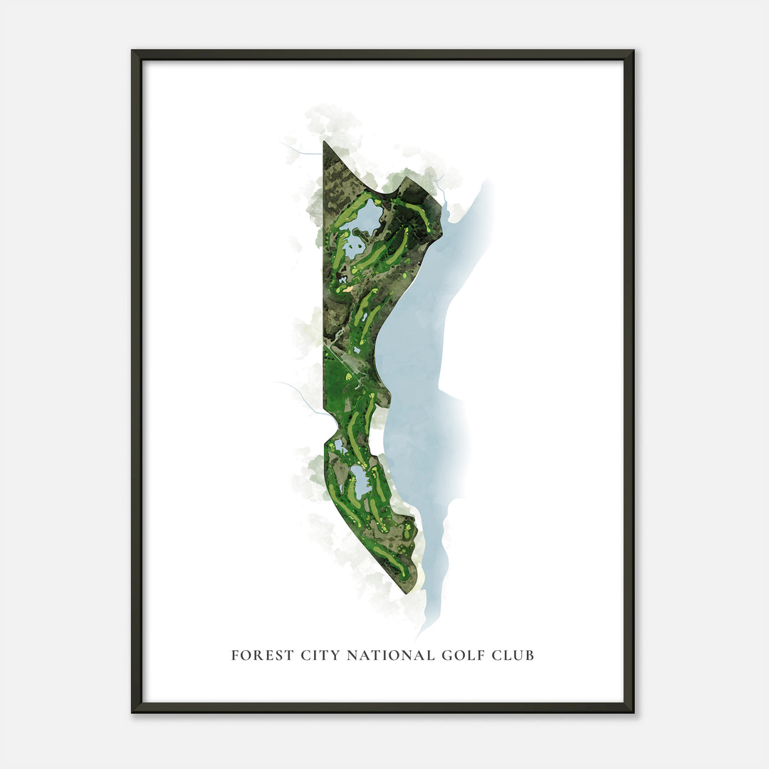 Print of Forest City National Golf Club Classic Map