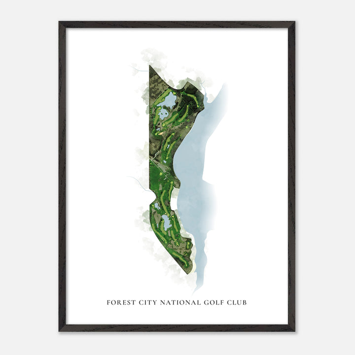 Print of Forest City National Golf Club Classic Map