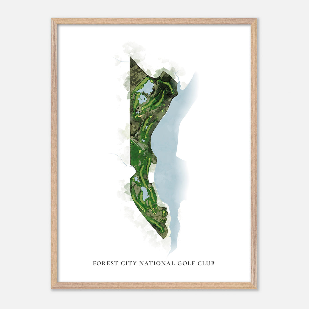Print of Forest City National Golf Club Classic Map