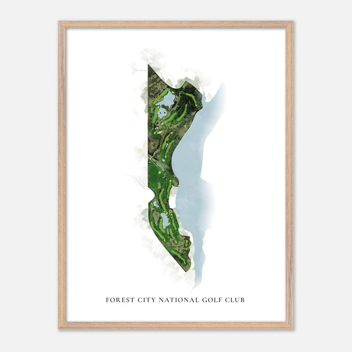 Print of Forest City National Golf Club Classic Map