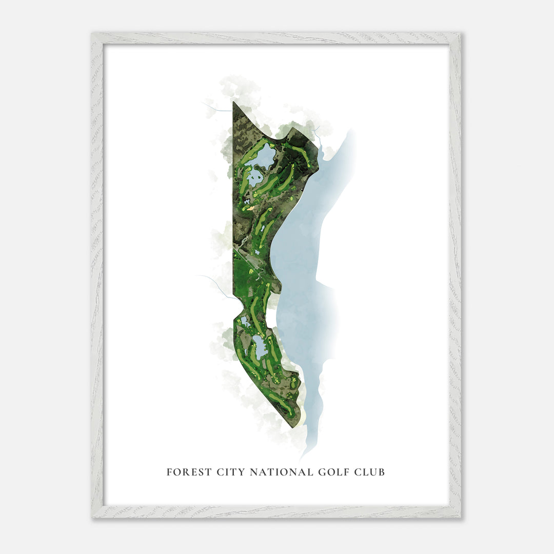 Print of Forest City National Golf Club Classic Map