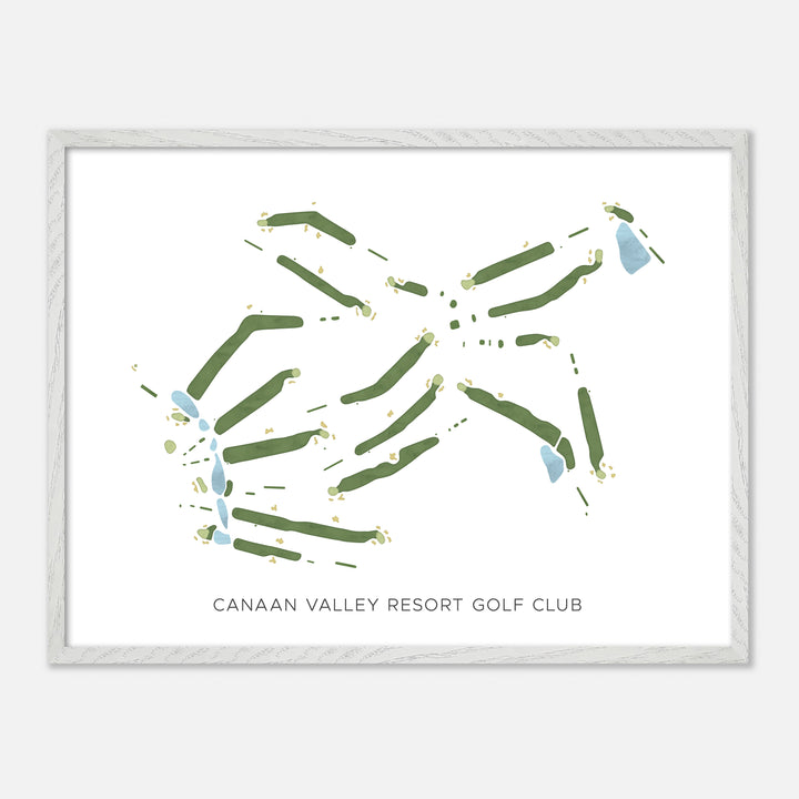 Print of Canaan Valley Resort Golf Club Modern Map