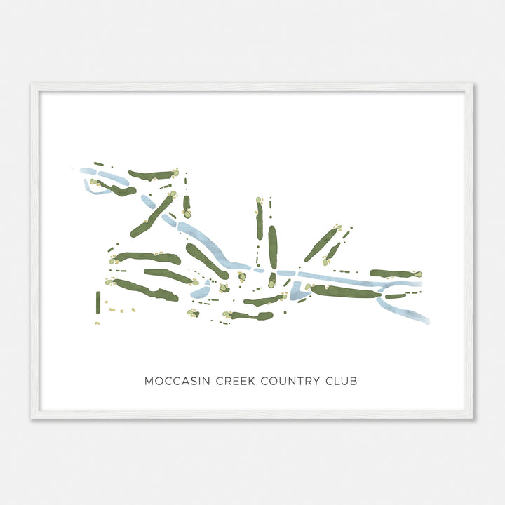 Print of Moccasin Creek Country Club Modern Map