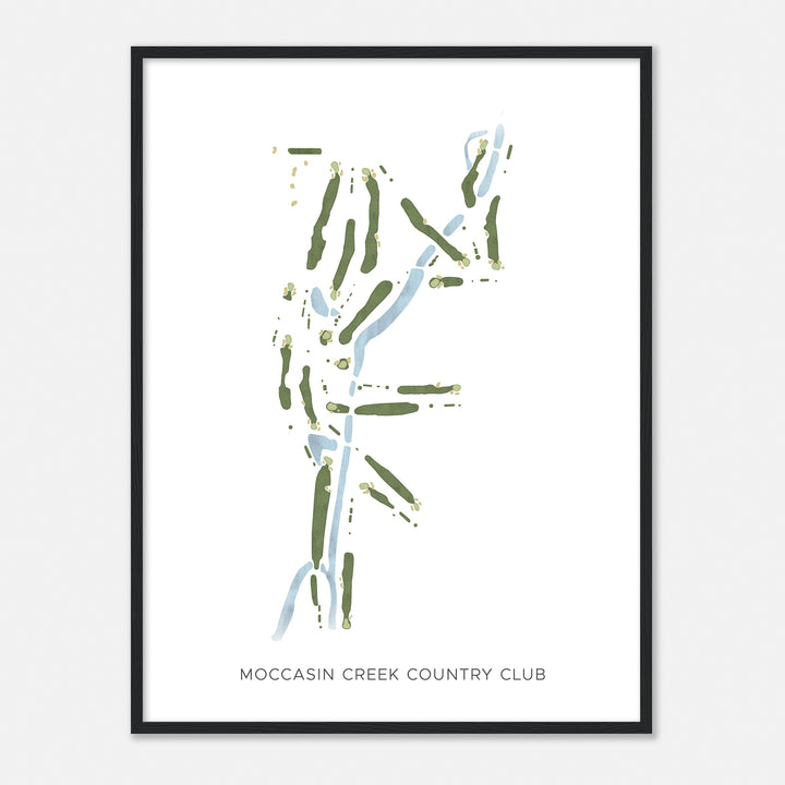 Print of Moccasin Creek Country Club Modern Map