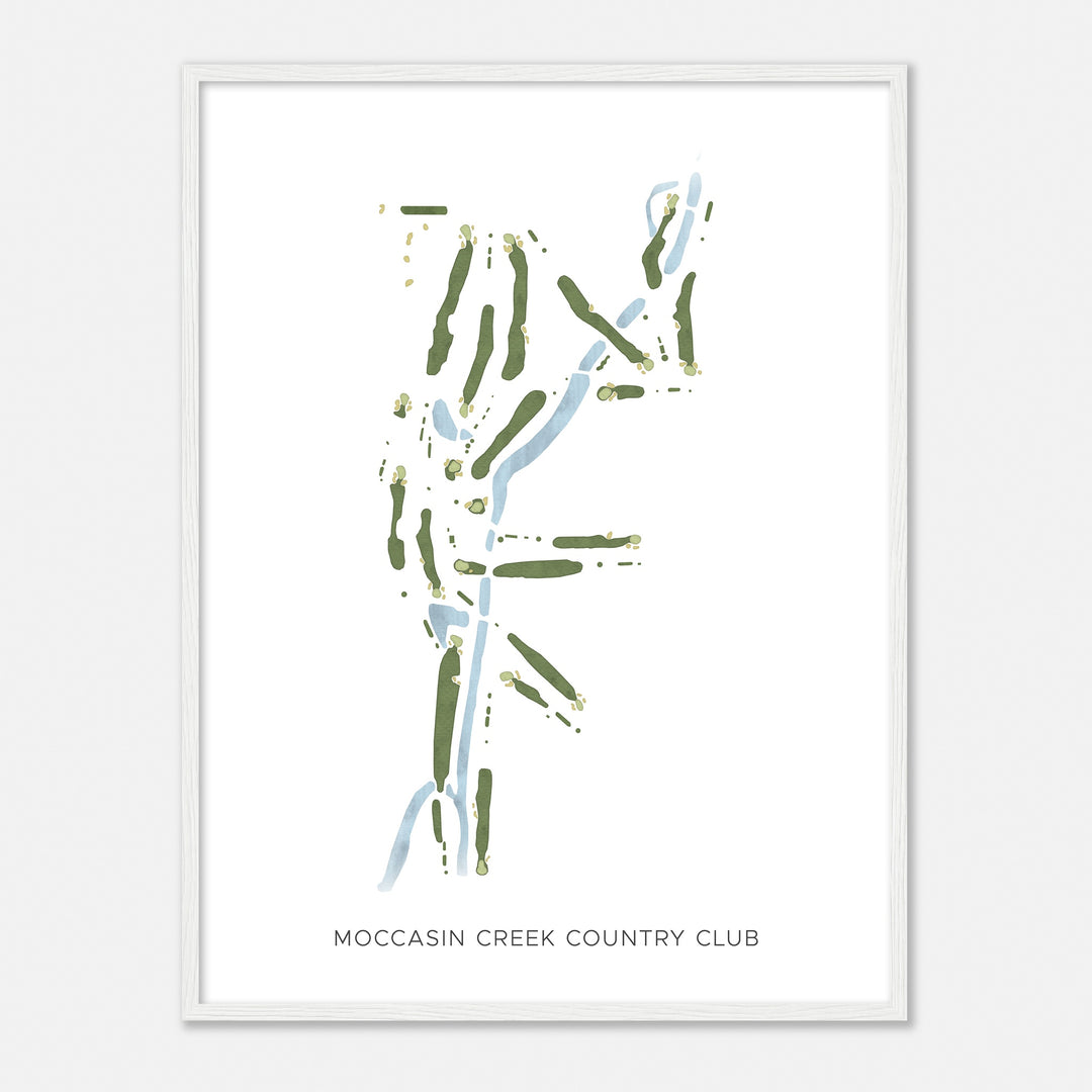 Print of Moccasin Creek Country Club Modern Map