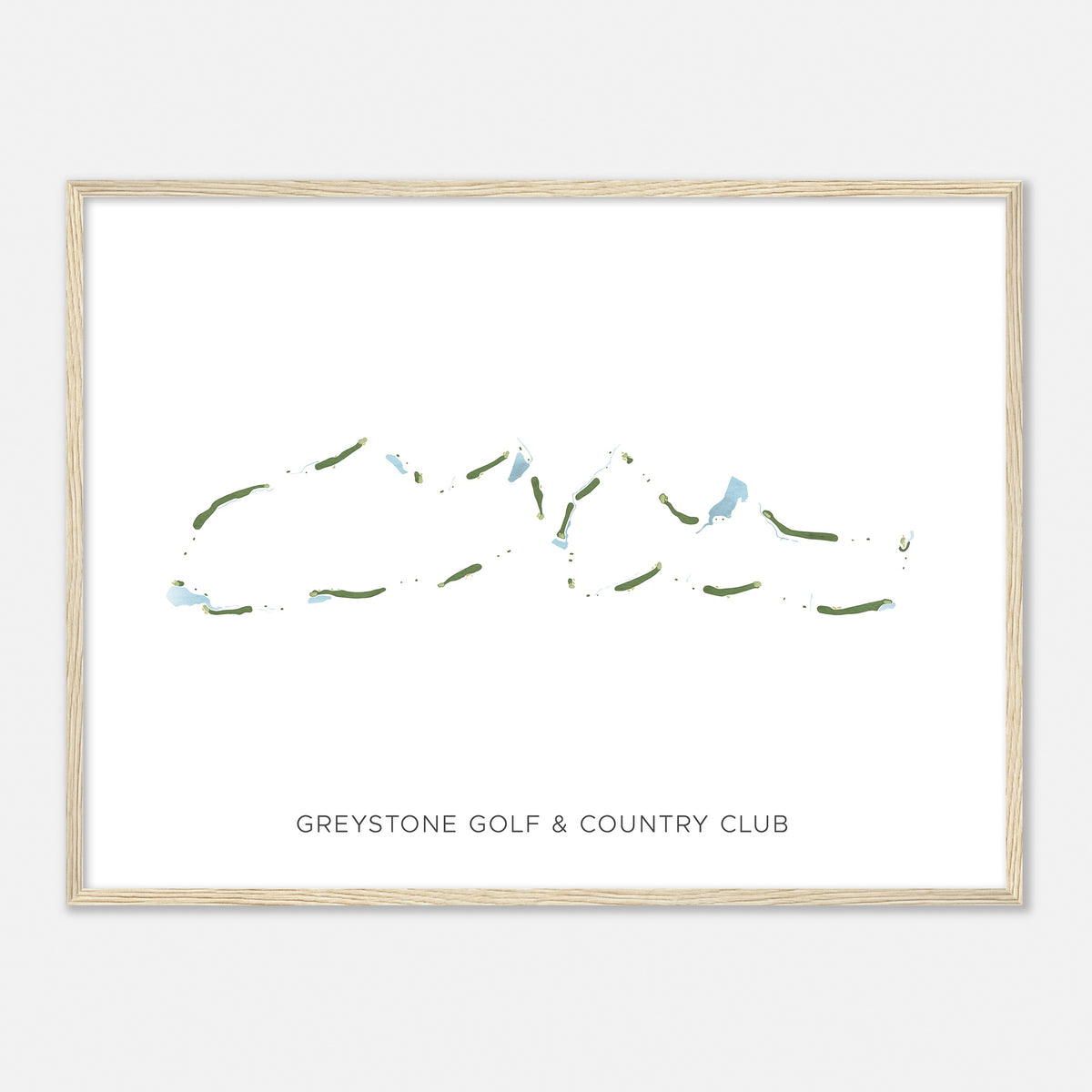 Print of Greystone Golf & Country Club Modern Map