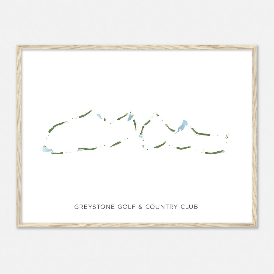 Print of Greystone Golf & Country Club Modern Map