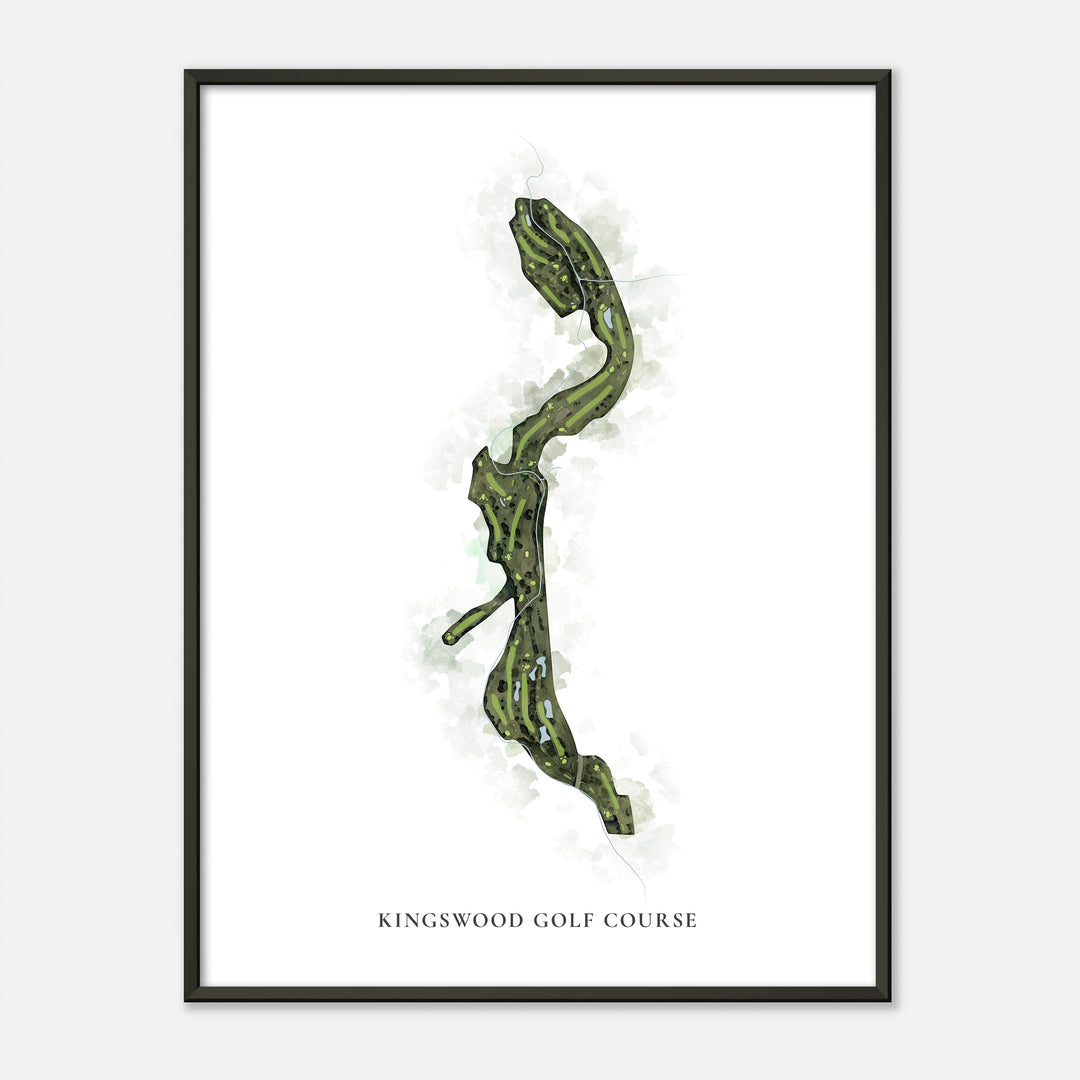 Print of Kingswood Golf Course Classic Map