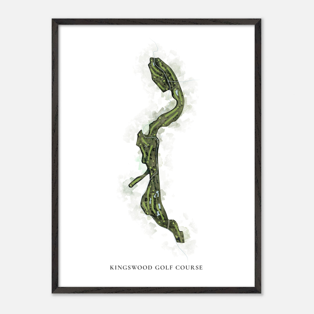 Print of Kingswood Golf Course Classic Map