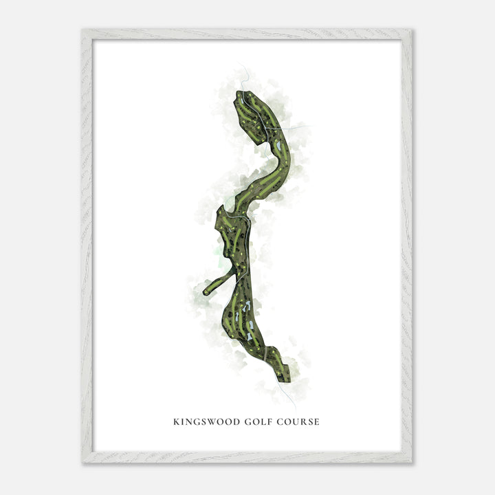 Print of Kingswood Golf Course Classic Map