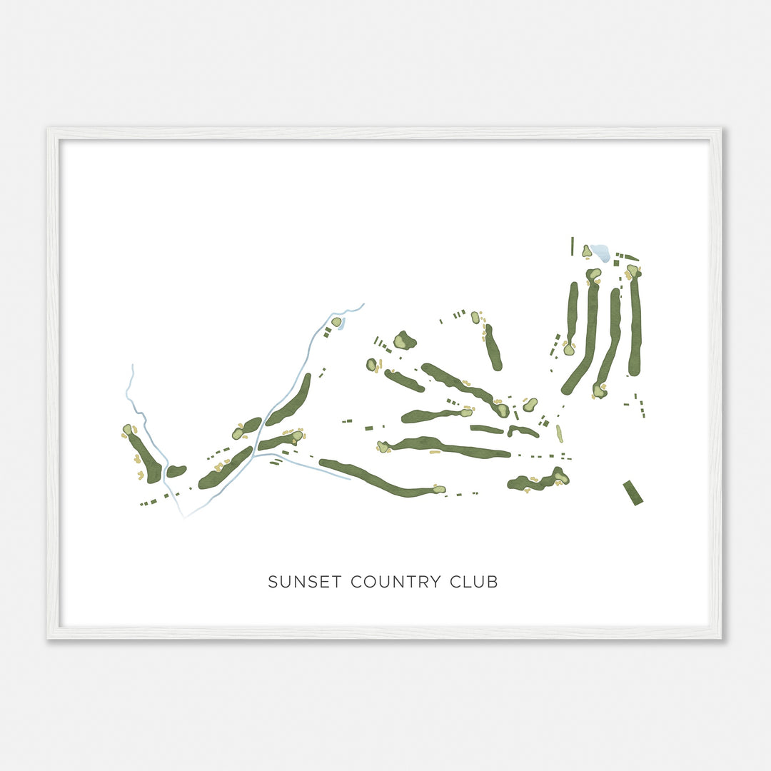 Print of Sunset Country Club Modern Map