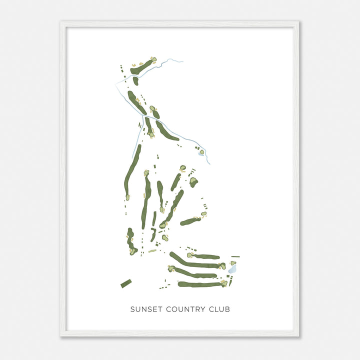 Print of Sunset Country Club Modern Map