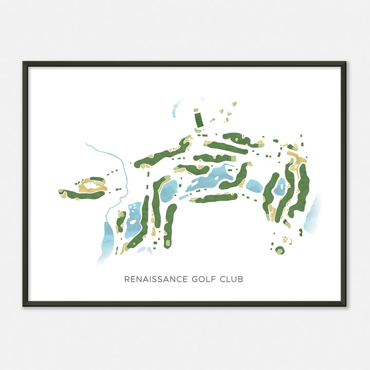 Print of Renaissance Golf Club Modern Map